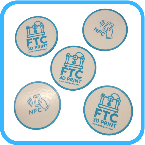 3D Personalizirani podlošci za čaše s NFC tagom – set od 5 komada!