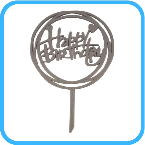 Toper – Happy Birthday (okrugli dizajn)
